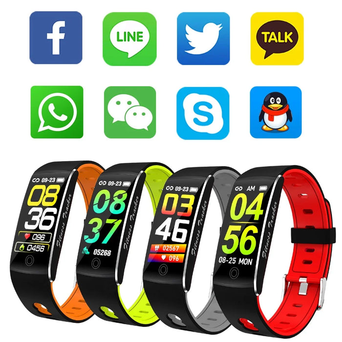 F10TA Smart Watch Heart Rate / Body Temperature Monitoring Wrist Bracelet Fitness Tracker - Red - 6