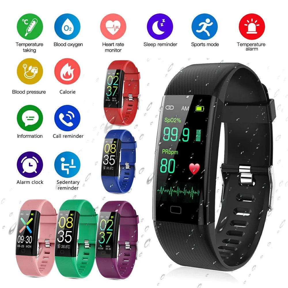 F07T Heart Rate Monitoring Smart Watch Waterproof Wrist Bracelet Fitness Tracker - Black - 4