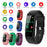 F07T Heart Rate Monitoring Smart Watch Waterproof Wrist Bracelet Fitness Tracker - Black - 4