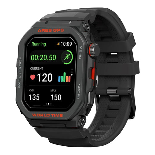 ZEBLAZE Ares GPS 1.75-inch Bluetooth-compatible Call Smart Watch GPS Positioning Health Monitoring Sports Watch - Black - 1