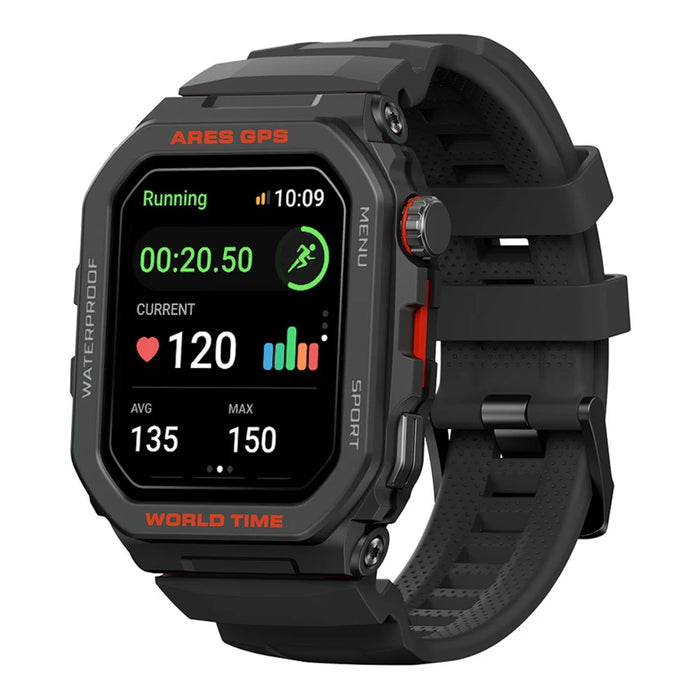ZEBLAZE Ares GPS 1.75-inch Bluetooth-compatible Call Smart Watch GPS Positioning Health Monitoring Sports Watch - Black - 1