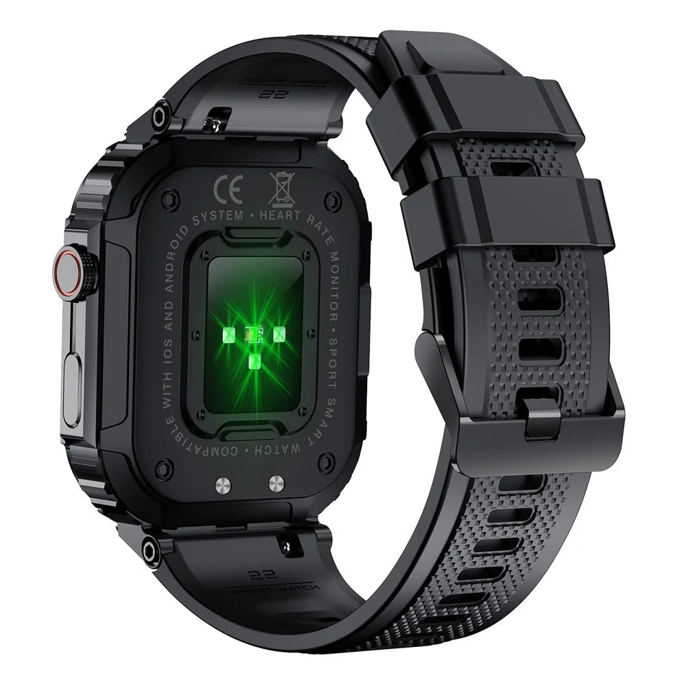 K57 Pro 1.96-inch Bluetooth-compatible Call Smart Watch Health Monitoring Outdoor Sports Smart Bracelet - Black - 3
