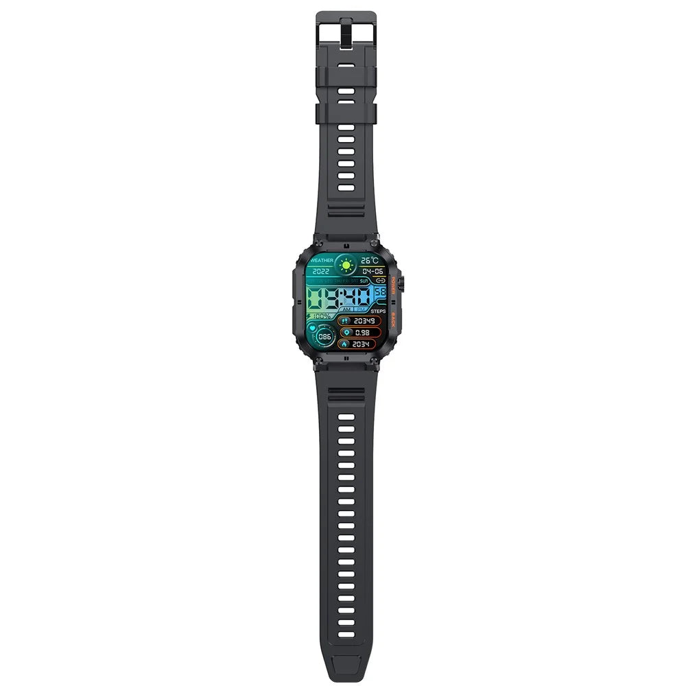K57 Pro 1.96-inch Bluetooth-compatible Call Smart Watch Health Monitoring Outdoor Sports Smart Bracelet - Black - 5