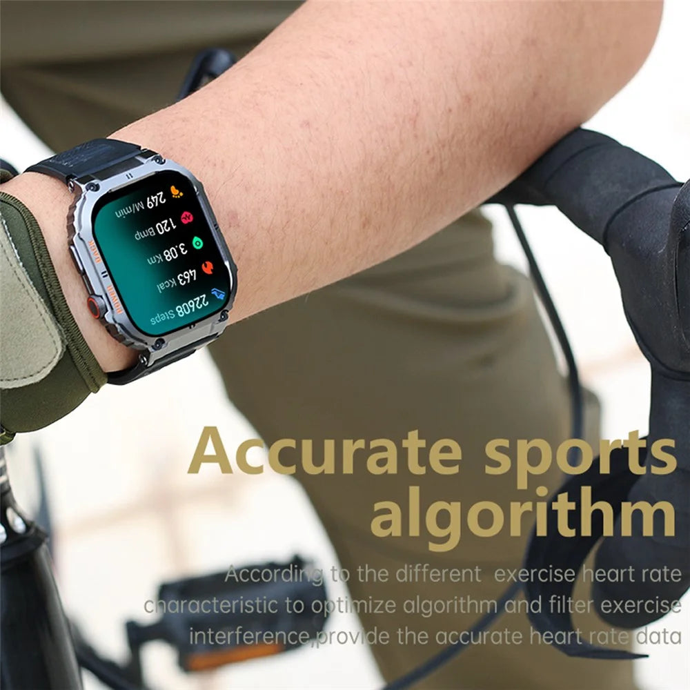 K57 Pro 1.96-inch Bluetooth-compatible Call Smart Watch Health Monitoring Outdoor Sports Smart Bracelet - Black - 7