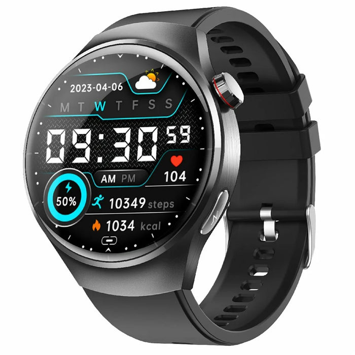 F600 Sports Smart Watch Heart Rate Monitor Fitness Tracker with Silicone Strap - Black - 1