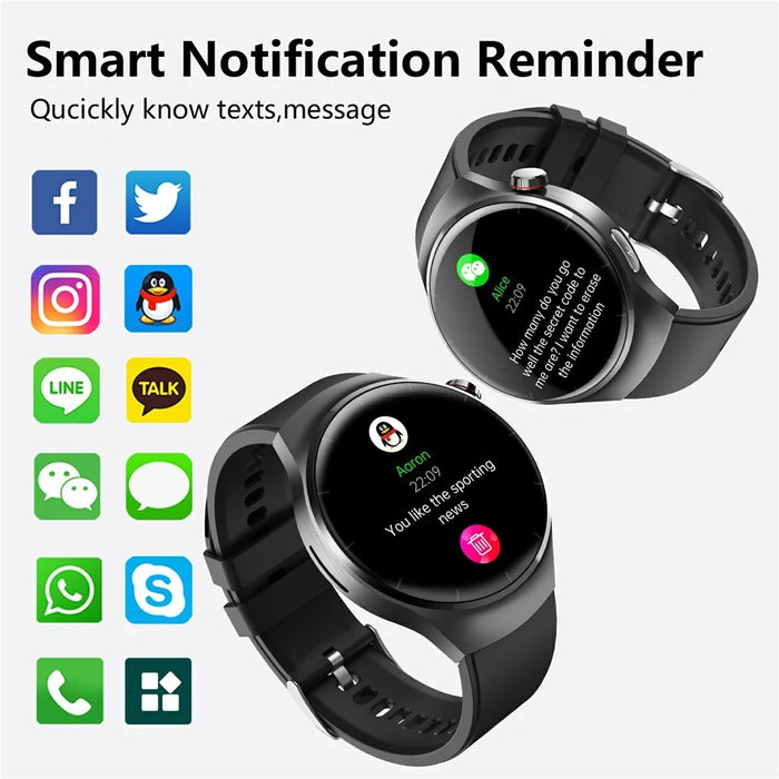 F600 Sports Smart Watch Heart Rate Monitor Fitness Tracker with Silicone Strap - Black - 4