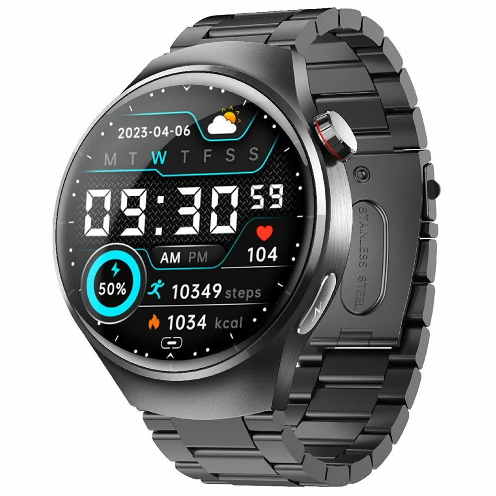 F600 Sports Smart Watch Heart Rate Monitor Fitness Tracker with Steel Strap - 1