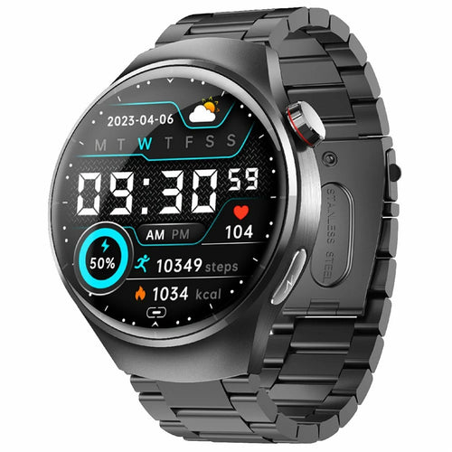 F600 Sports Smart Watch Heart Rate Monitor Fitness Tracker with Steel Strap - 1