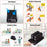 Wireless Restaurant Buzzer Pager 16 Beepers Queuing System for Guest Calling, EU Plug - Black - 6