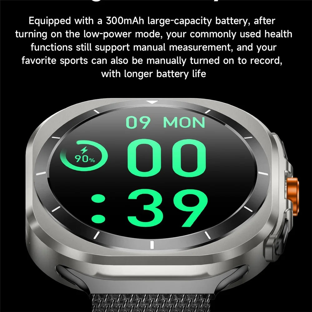 Z7 Ultra 1.46-inch Smart Watch Health Monitoring Waterproof Outdoor Sports Smart Bracelet - White - 6