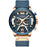 CURREN Men's Watch Sports Watch Waterproof Wristwatch Casual Leather Strap Watch - Blue - 1