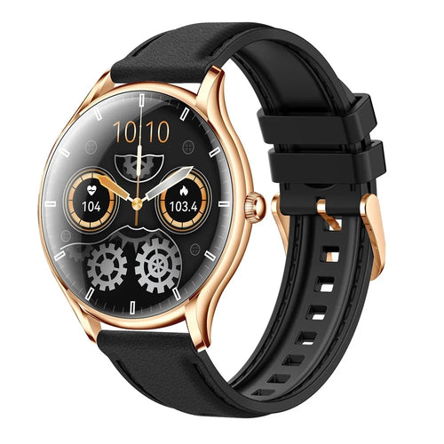 QS36 Silicone Strap 1.43-inch Smart Watch Heart Rate Sleep Monitoring Bluetooth-compatible Calling Sport Watch - Black - 1