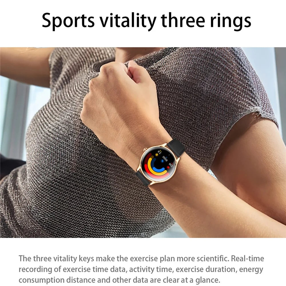 QS36 Silicone Strap 1.43-inch Smart Watch Heart Rate Sleep Monitoring Bluetooth-compatible Calling Sport Watch - Black - 6