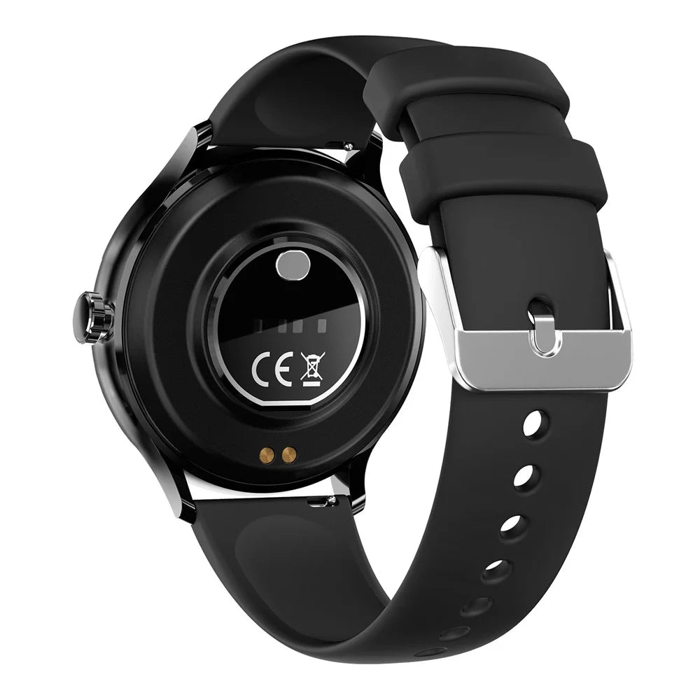 QS80 1.39-inch Ultra-Thin Smart Watch Bluetooth-compatible Calling Blood Oxygen Health Monitoring Sport Watch - Black+Black - 2