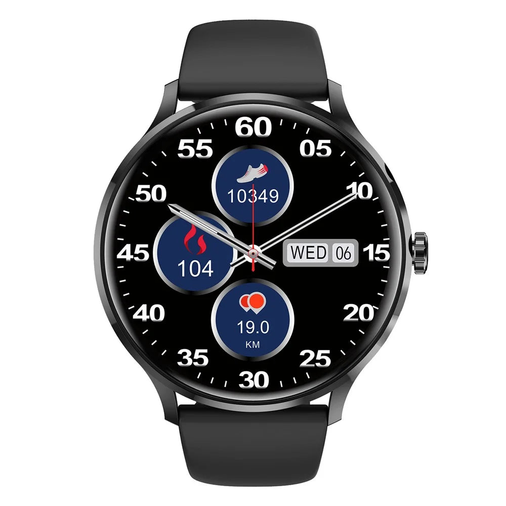 QS80 1.39-inch Ultra-Thin Smart Watch Bluetooth-compatible Calling Blood Oxygen Health Monitoring Sport Watch - Black+Black - 3