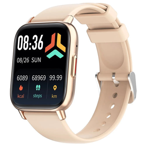 DM80 1.85-inch Ultra-Thin Smart Watch Bluetooth-compatible Calling Sleep Heart Rate Health Monitoring Sport Watch - Gold - 1