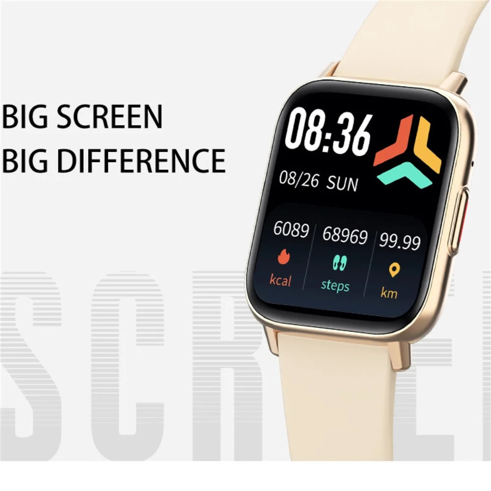 DM80 1.85-inch Ultra-Thin Smart Watch Bluetooth-compatible Calling Sleep Heart Rate Health Monitoring Sport Watch - Gold - 2