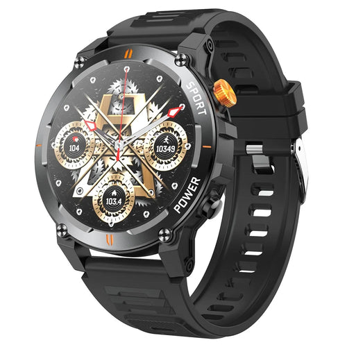 J300 1.52-inch Smart Watch Bluetooth-compatible Calling Health Monitoring Outdoor Sports Watch - Black - 1