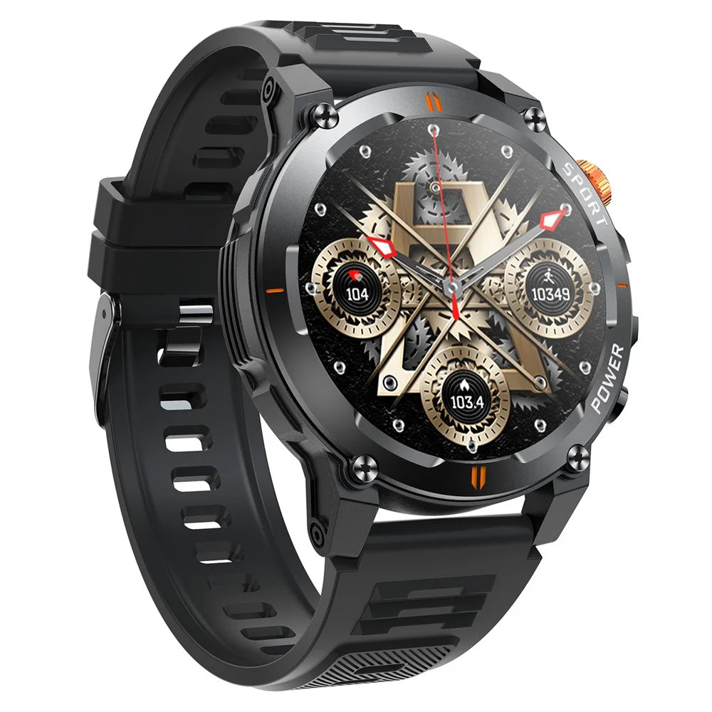 J300 1.52-inch Smart Watch Bluetooth-compatible Calling Health Monitoring Outdoor Sports Watch - Black - 2