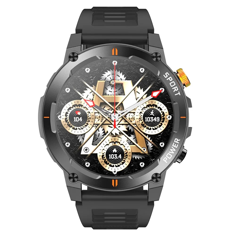 J300 1.52-inch Smart Watch Bluetooth-compatible Calling Health Monitoring Outdoor Sports Watch - Black - 3