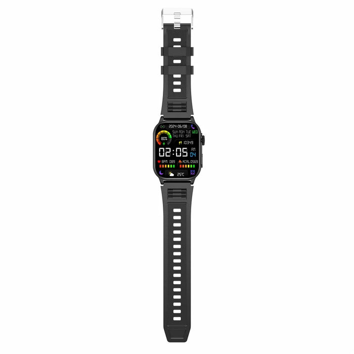 KM20 Bluetooth-compatible Calling Smart Watch Health Monitoring Music Control Outdoor Sports Watch - Black - 4