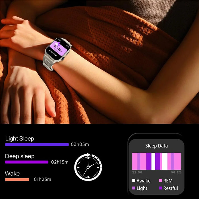 KM20 Bluetooth-compatible Calling Smart Watch Health Monitoring Music Control Outdoor Sports Watch - Black - 7