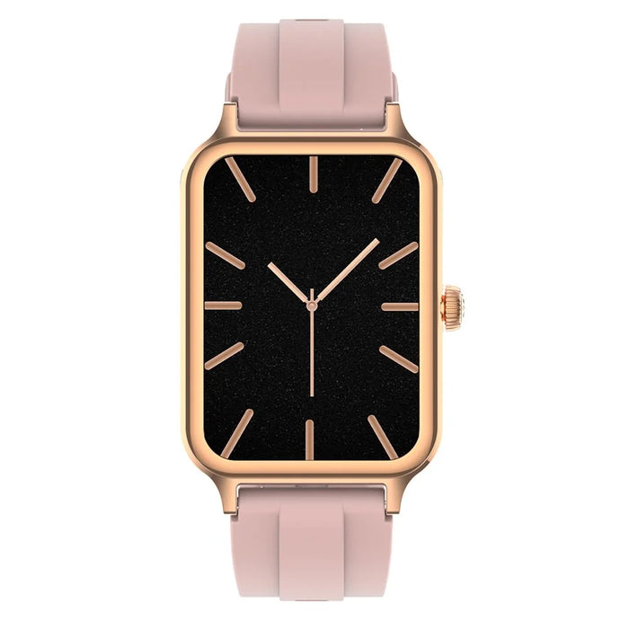 DTV1 1.74 inch AMOLED Display Smart Watch Bluetooth-compatible Call Fitness Tracker Smartwatch with Steel  /  Silicone Strap - Gold - 5