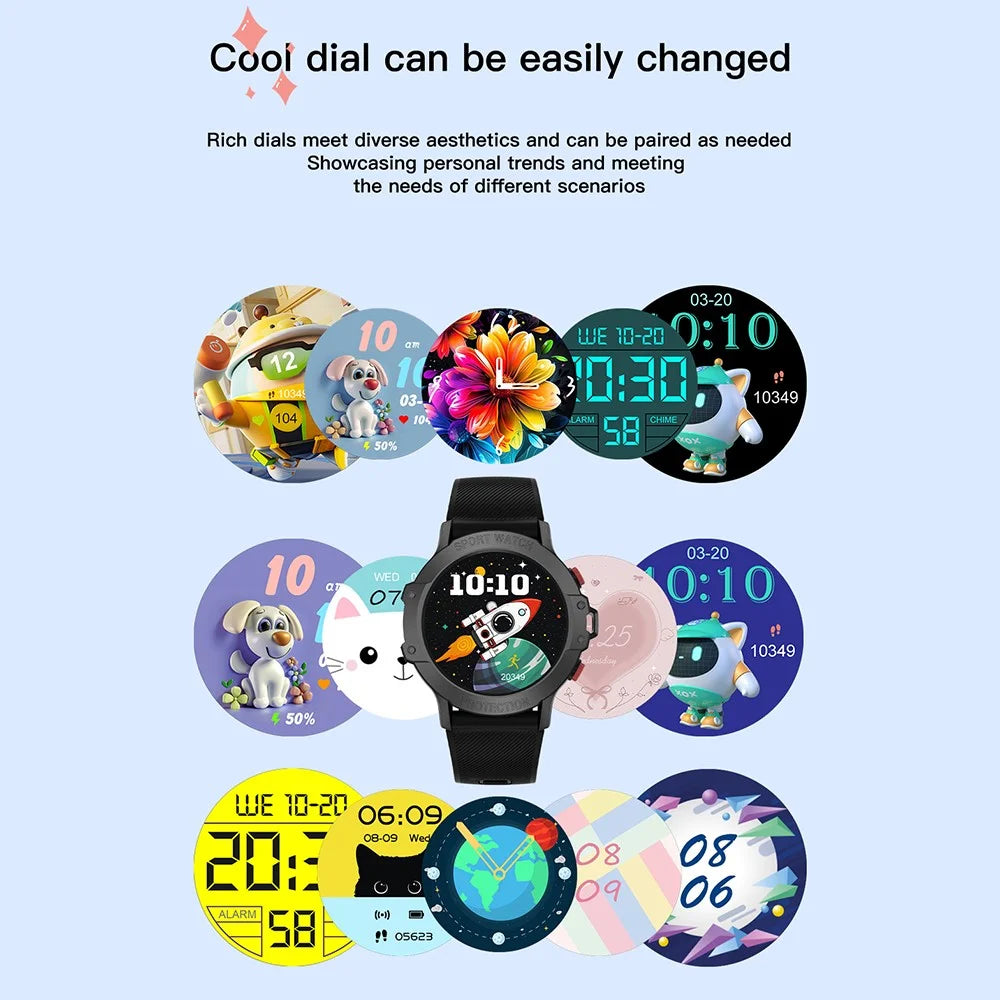 G26 Multi-function Children Smart Watch Weather Forecast Sports Bracelet with Alarm and Flashlight - Pink - 5