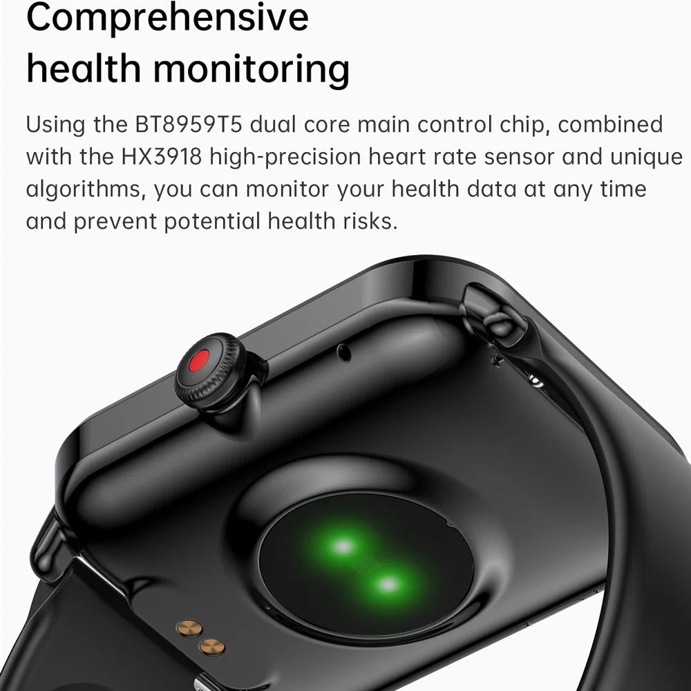 NY39 1.83-inch Smart Watch Bluetooth-compatible Calling Sleep Heart Rate Health Monitoring Waterproof Sport Watch - Black - 3
