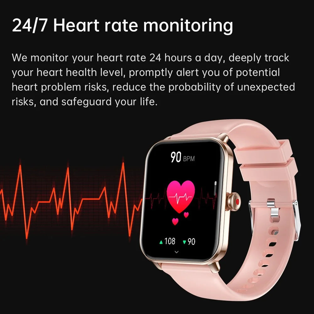 NY39 1.83-inch Smart Watch Bluetooth-compatible Calling Sleep Heart Rate Health Monitoring Waterproof Sport Watch - Black - 4