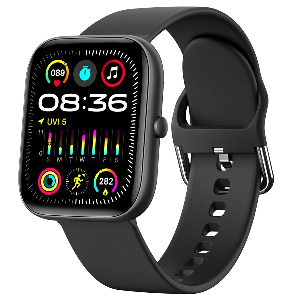 C08 1.91-inch Smart Watch Bluetooth-compatible Calling Health Monitoring Music Control Sport Watch - Black - 1