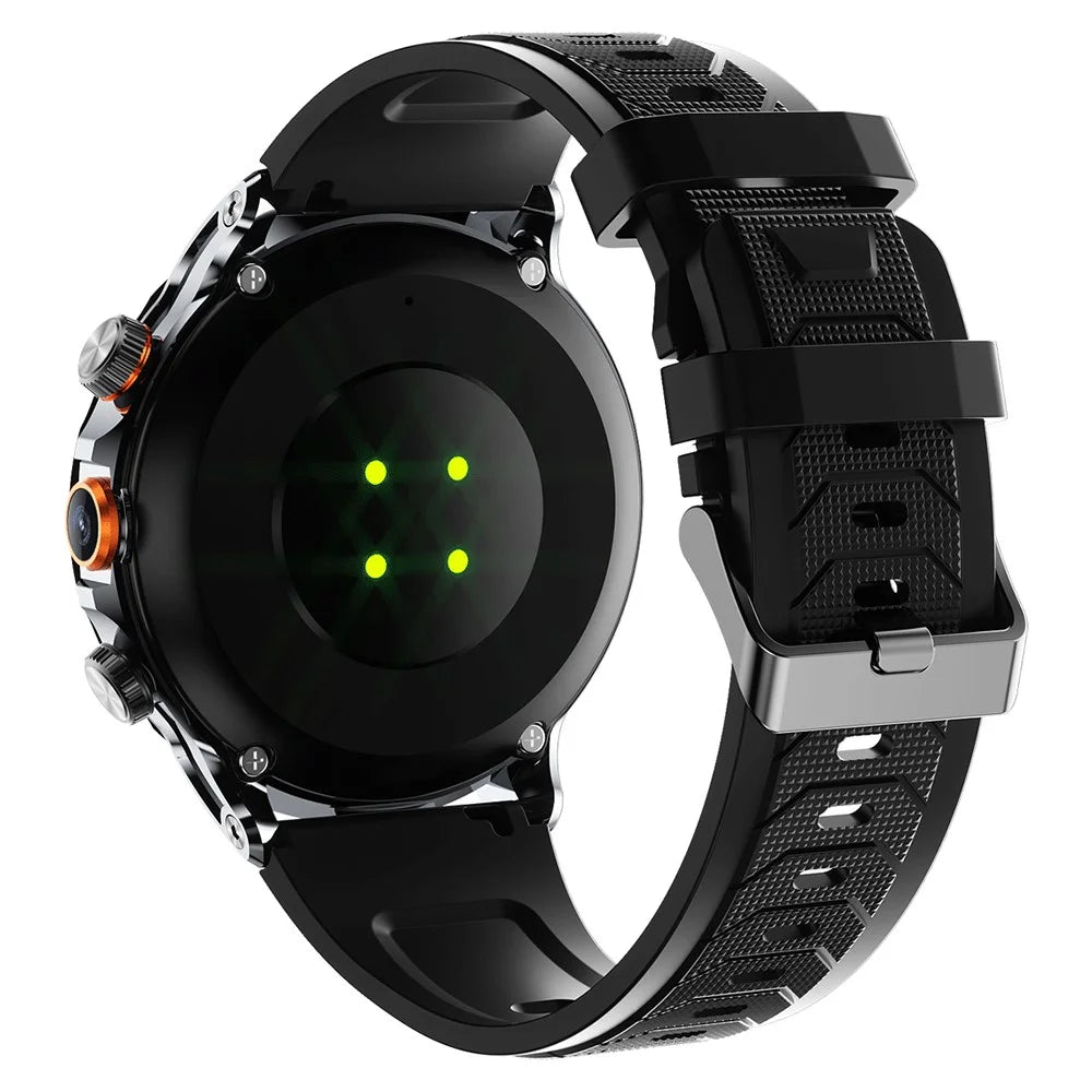 H18 3+32G 1.95" Large Screen Smart Watch 4G Network SIM Card Android 8.1 Health Monitoring Smart Watch - Black - 4