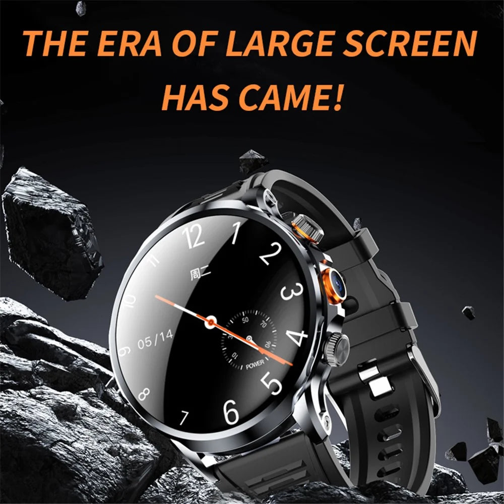 H18 3+32G 1.95" Large Screen Smart Watch 4G Network SIM Card Android 8.1 Health Monitoring Smart Watch - Black - 6