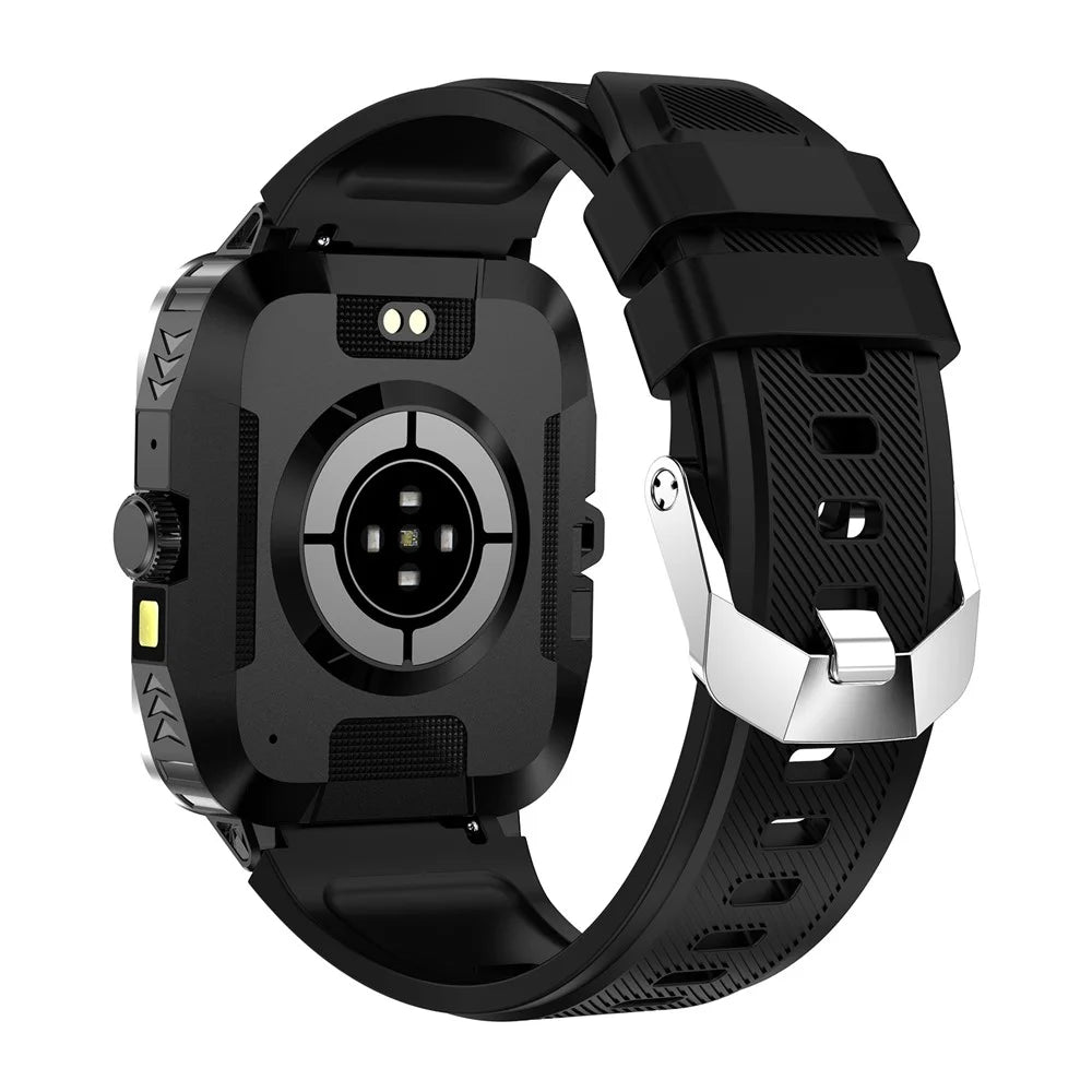 ZW59 Bluetooth-compatible Calling Smart Watch Blood Pressure Sleep Health Monitoring Sports Watch with Flashlight - Black - 3