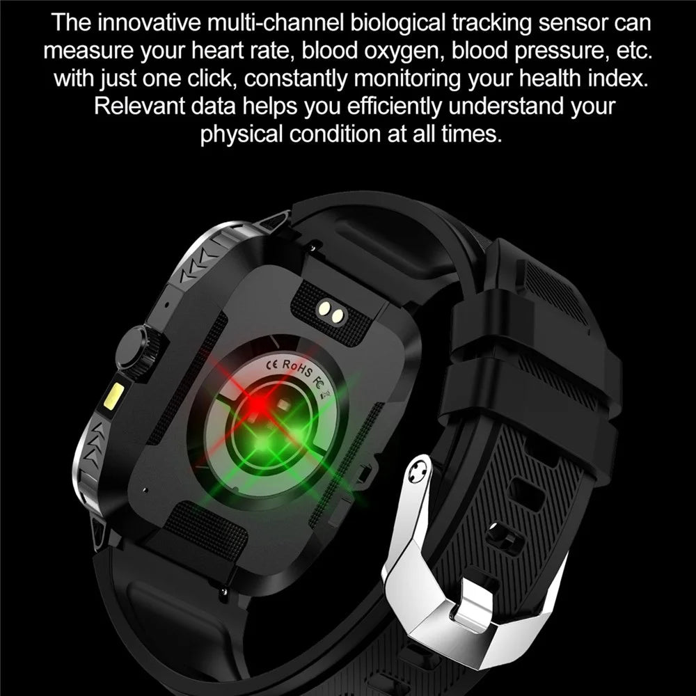 ZW59 Bluetooth-compatible Calling Smart Watch Blood Pressure Sleep Health Monitoring Sports Watch with Flashlight - Black - 5