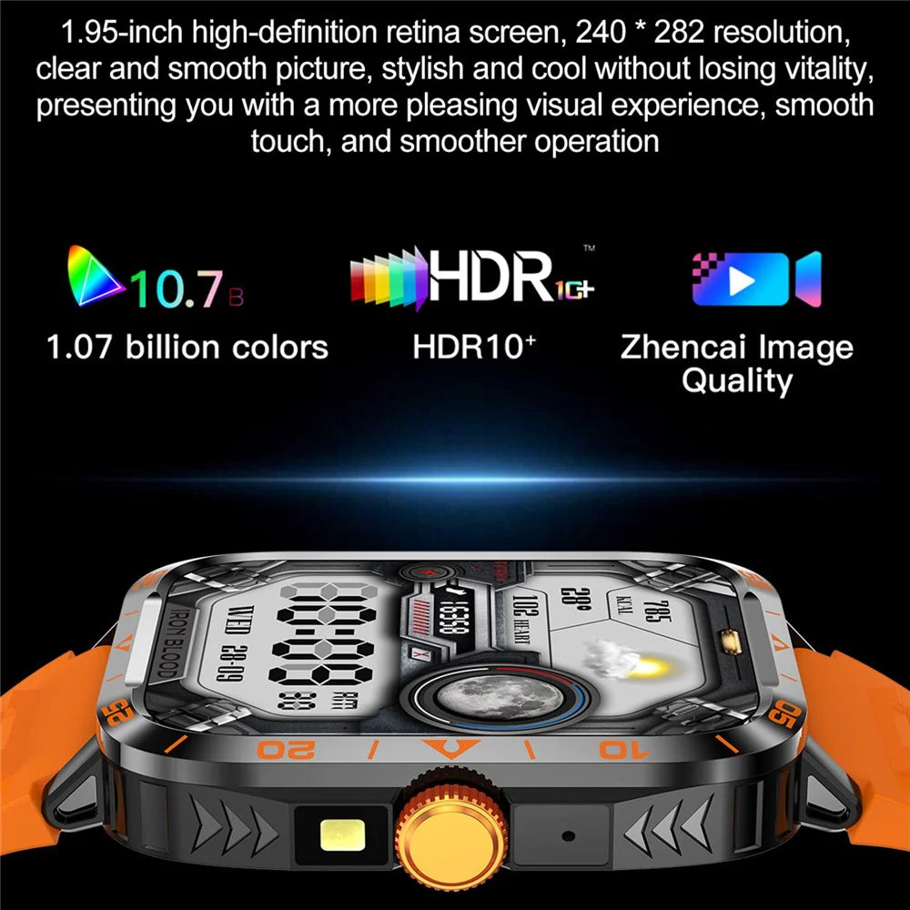 ZW59 Bluetooth-compatible Calling Smart Watch Blood Pressure Sleep Health Monitoring Sports Watch with Flashlight - Black - 7