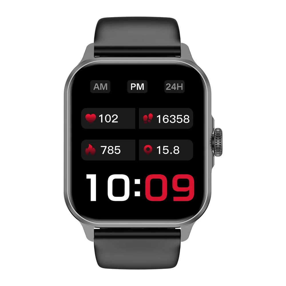 ZW36A 1.83-inch Touch Screen Smart Watch with Encoder Dafit App Health Monitoring Waterproof Sports Watch - Black - 2