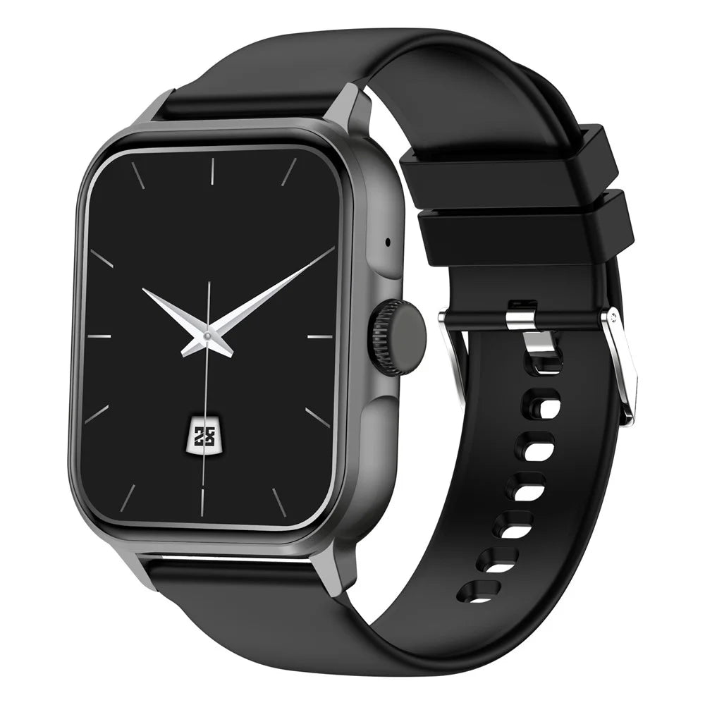 ZW36A 1.83-inch Touch Screen Smart Watch with Encoder Dafit App Health Monitoring Waterproof Sports Watch - Black - 3