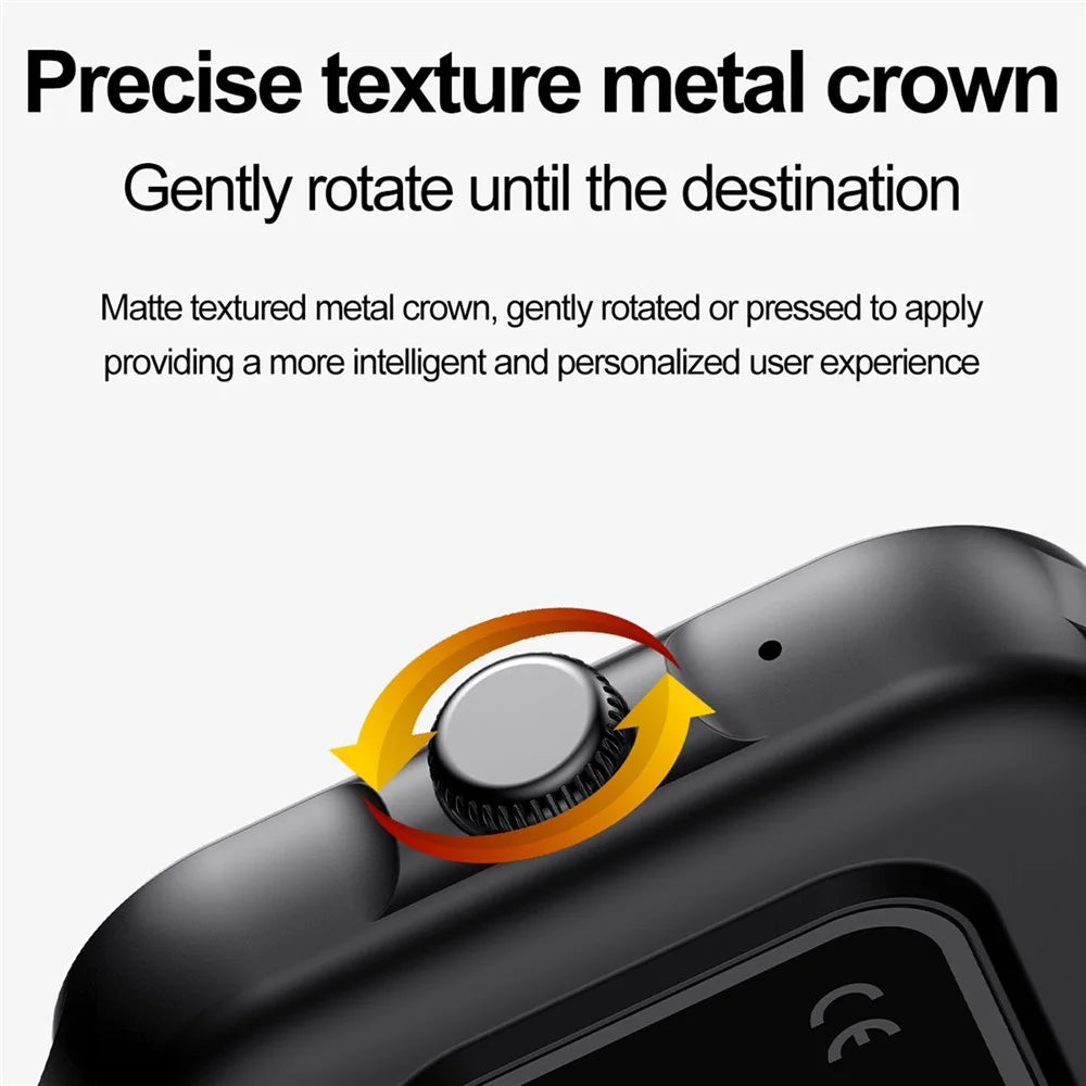 ZW36A 1.83-inch Touch Screen Smart Watch with Encoder Dafit App Health Monitoring Waterproof Sports Watch - Black - 5