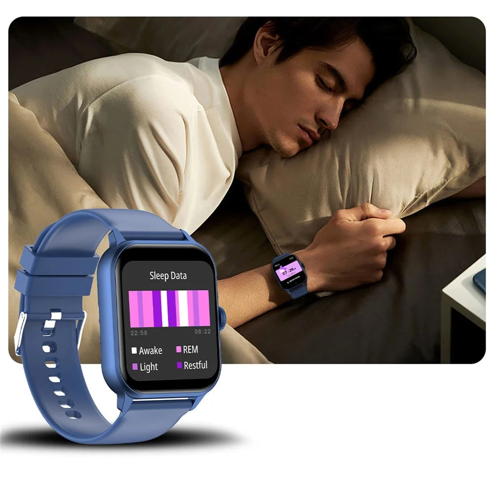 ZW36A 1.83-inch Touch Screen Smart Watch with Encoder Dafit App Health Monitoring Waterproof Sports Watch - Black - 7