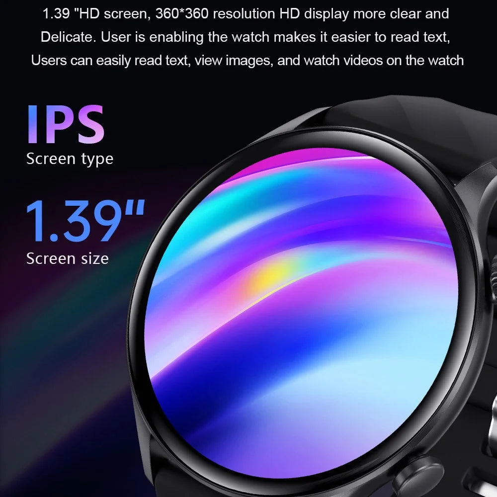 ZW63 Bluetooth-compatible Call Smart Watch Heart Rate Sleep Body Temperature Monitoring Sports Watch - Black - 4