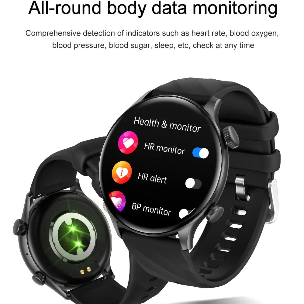 ZW63 Bluetooth-compatible Call Smart Watch Heart Rate Sleep Body Temperature Monitoring Sports Watch - Black - 6