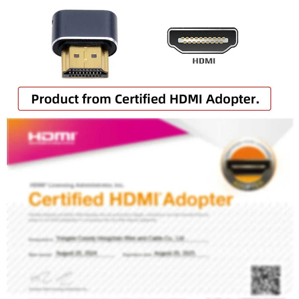 HD-034-BK Virtual Display Adapter 4K HD 1.4 DDC EDID Dummy Plug Headless Ghost Display Emulator - 6