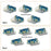 CN-032 10Pcs / Set DIY Solder Type-C Female Socket Connector Replace for Micro-USB 5Pin Female - 2