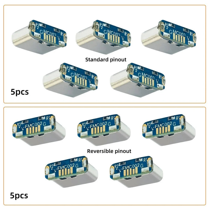 CN-032 10Pcs / Set DIY Solder Type-C Female Socket Connector Replace for Micro-USB 5Pin Female - 2