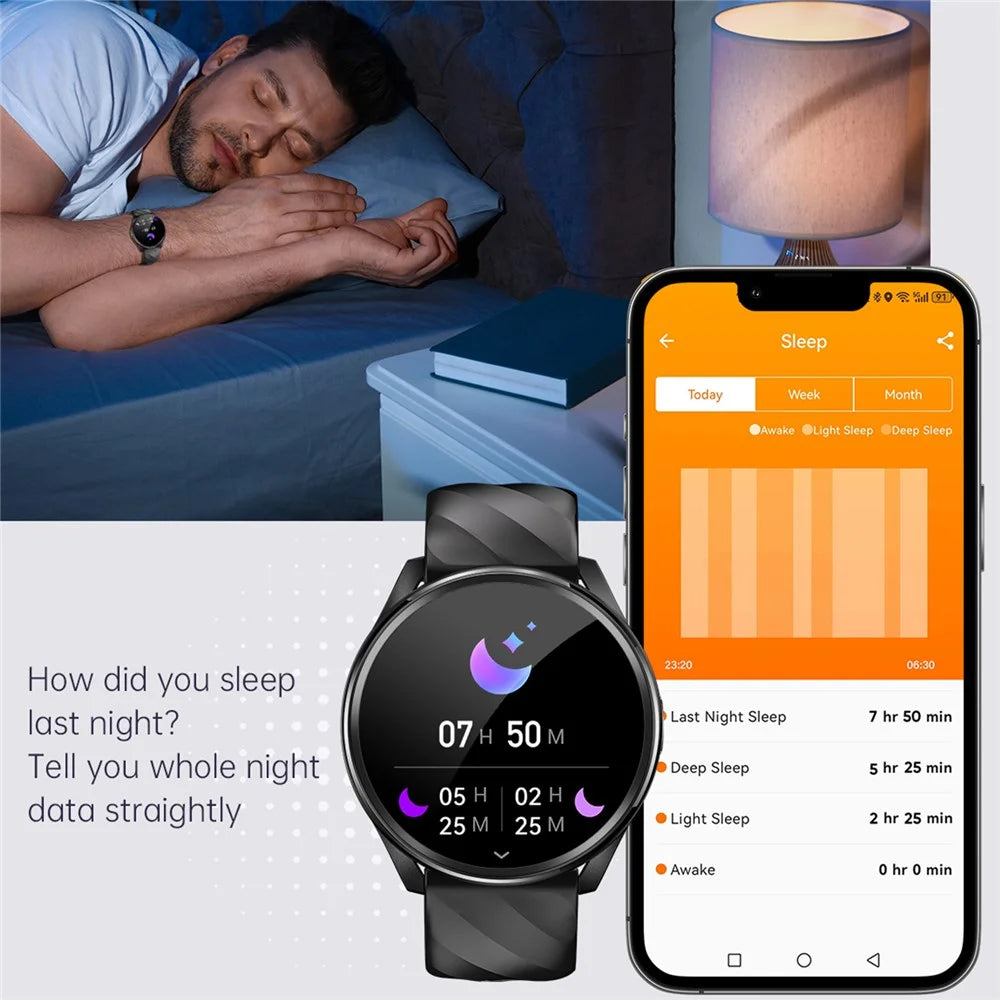 KT77 Bluetooth-compatible Call Smart Watch 1.46-inch Screen Heart Rate Sleep Monitoring Sports Watch - Black - 7