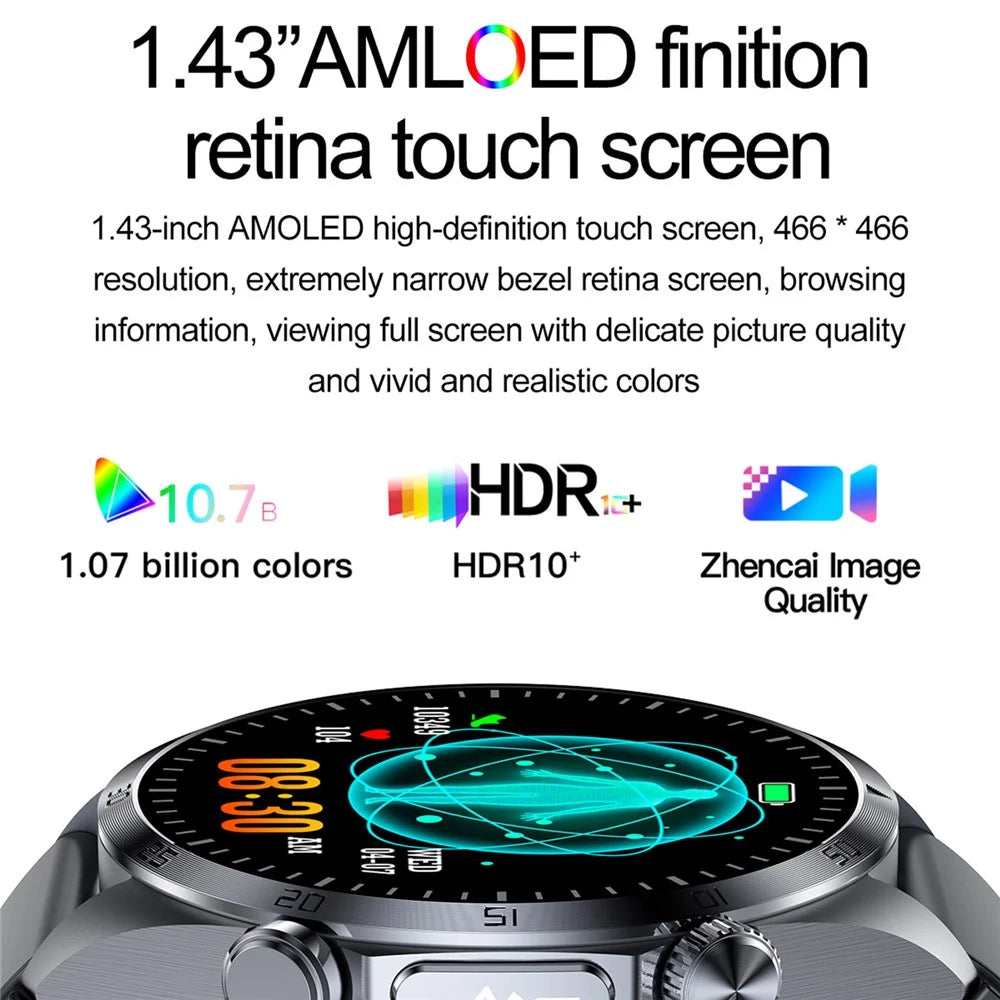 TK29 Steel Strap AMOLED Screen Smart Watch Sleep Health Monitoring Sports Watch - 5