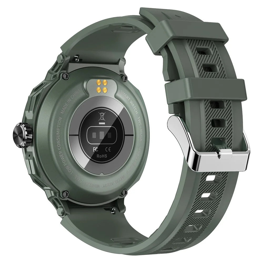 D11 2-in-1 TWS Earphones Smart Watch Bluetooth-compatible Call Health Monitoring Sports Watch - Green - 2