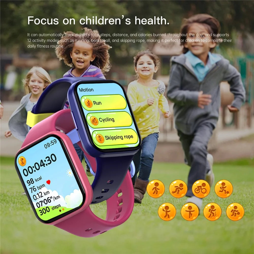 Wish 6 Children Smart Watch Health Monitor Interactive Fitness Tracker with Rewards Task Management - Pink - 3