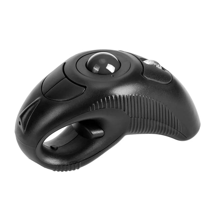 Y-10W Wireless USB Handheld Finger Trackball Mouse with Laser Pointer for Left / Right Hand (No Battery) - 1